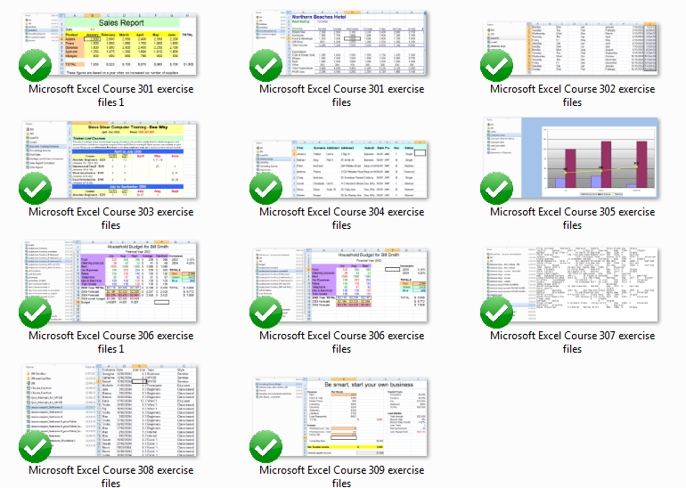 free ms excel course